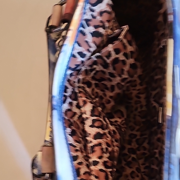 G by Guess Blue and Yellow Floral Tote - Picture 6 of 12